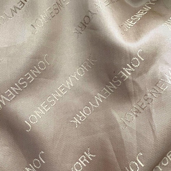 Vintage Jones New York Genuine Leather Tan Zip Up Jacket Women's size Small - Picture 6 of 10